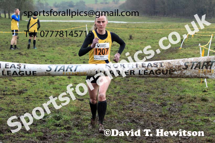 Senior womens 2022 North Eastern Harrier League, Thornley Farm, Peterlee, County Durham. Photo: David T. Hewitson/Sports for All Pics